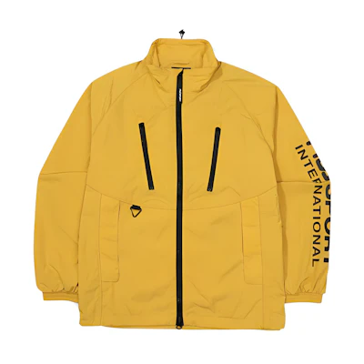 FILA High Neck Letter Print Jacket Unisex Mustard Yellow FS2JKF3131XMUD