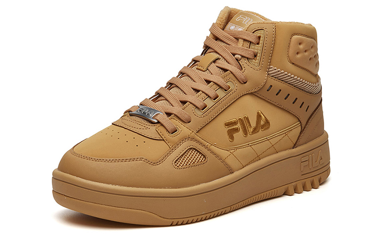 Order Kasut Bola Keranjang Retro FILA Tinggi Kuning Tanah Liat F12M141216FCL