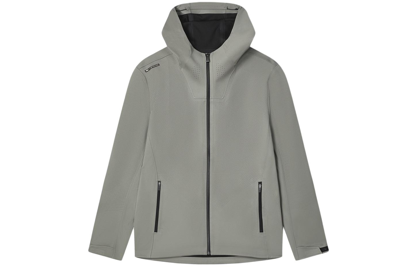 FILA Hooded Jacket with Letter Print in Dark Fern Green F11M412703F-KK