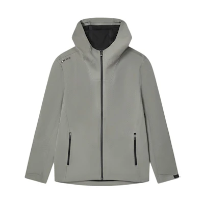 FILA Hooded Jacket with Letter Print in Dark Fern Green F11M412703F-KK