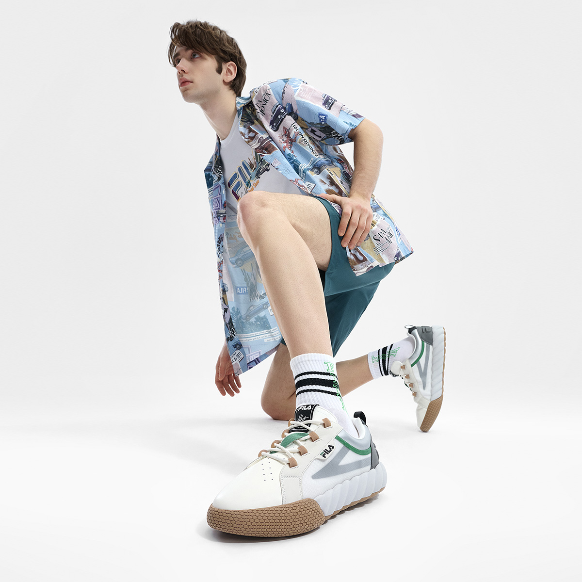 Purchase FILA Icona Low '先锋白灰' F12M423208FST