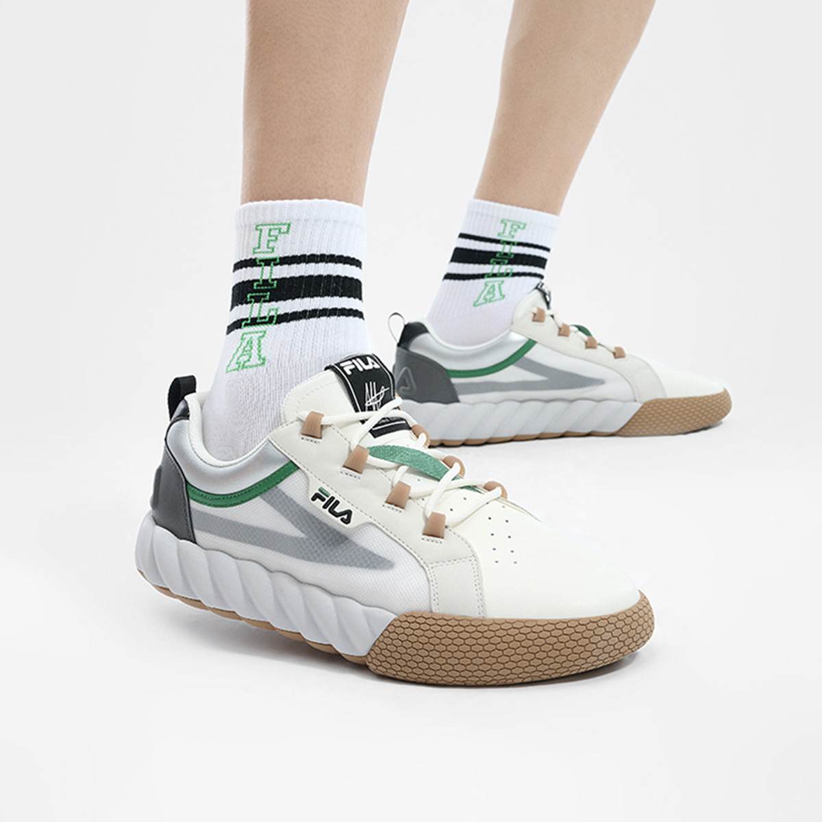 Details for FILA Icona Low '先锋白灰' F12M423208FST