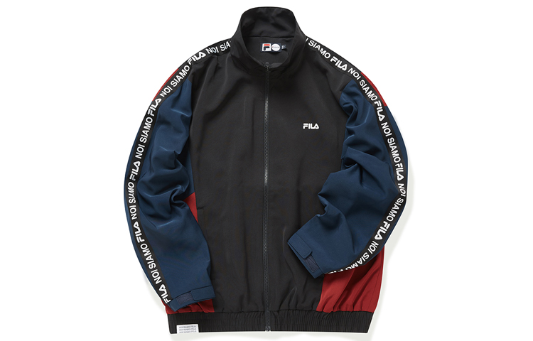 FILA Inline Black Casual Sports Woven Stand-Collar Jacket T11M011504F-BK