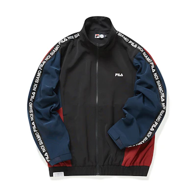 FILA Inline Black Casual Sports Woven Stand-Collar Jacket T11M011504F-BK