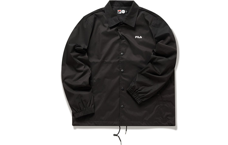 FILA Inline Black Floral Print Casual Sports Jacket T11M011701F-BK