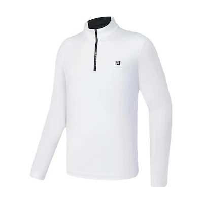 FILA Jade White Golf Lycra Knit Pullover Long Sleeve Sweatshirt A11M345220F-WT