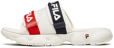 FILA Jagger Slippers White/Red/Black F12M024607FGD FILA Jagger Slippers White/Red/Black F12M024607FGD