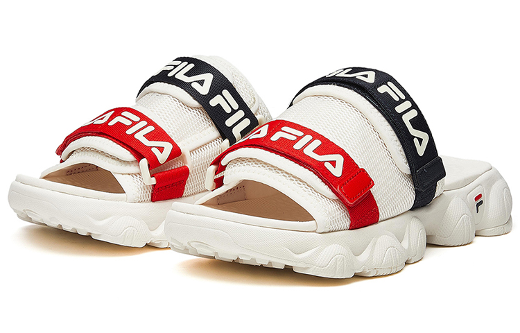 Lookbook FILA Jagger Hausschuhe Weiß/Rot/Schwarz F12M024607FGD