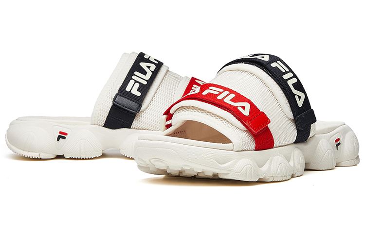 Shop FILA Jagger Hausschuhe Weiß/Rot/Schwarz F12M024607FGD