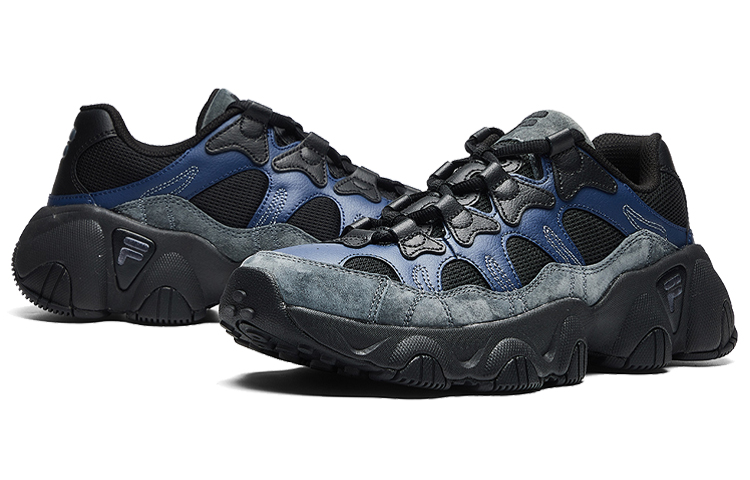 Lookbook Sneakers FILA Jagger Hitam/Biru/Abu-Abu F12M011411FIB