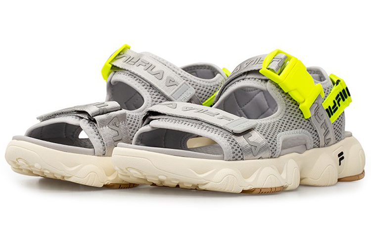 Lookbook FILA Jagger Sports Sandalen Grijs/Wit/Geel T12M024501FLR