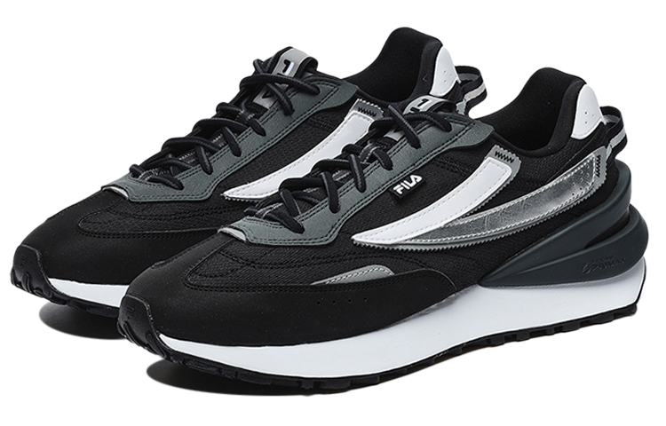 Lookbook FILA斐樂 Jogger 3 透氣 低幫 運動休閒鞋 男款 黑銀