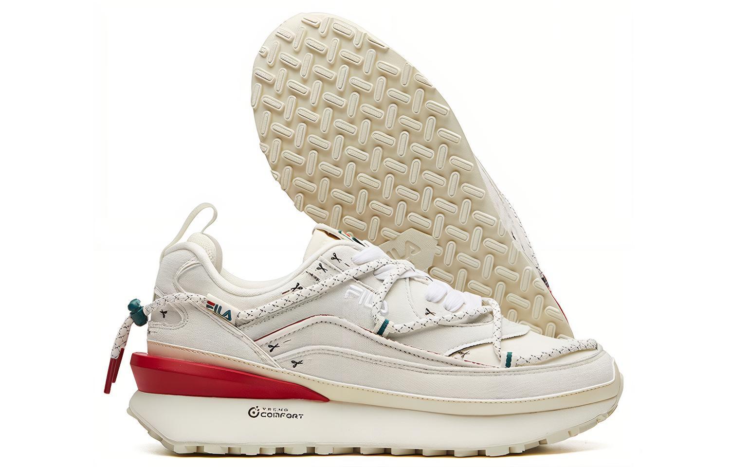 Purchase FILA圣诞低帮厚底慢跑鞋 灰/红/绿 T12M111116FGG