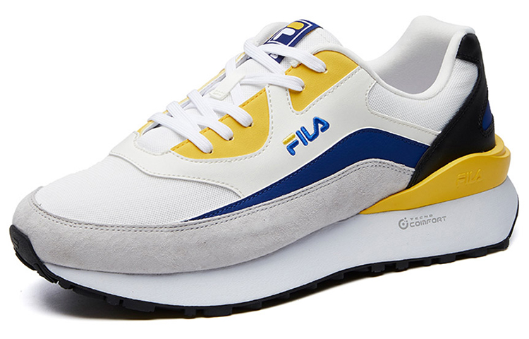 Lookbook FILAジョガーLT 白/灰/黄 F12M111113FWN