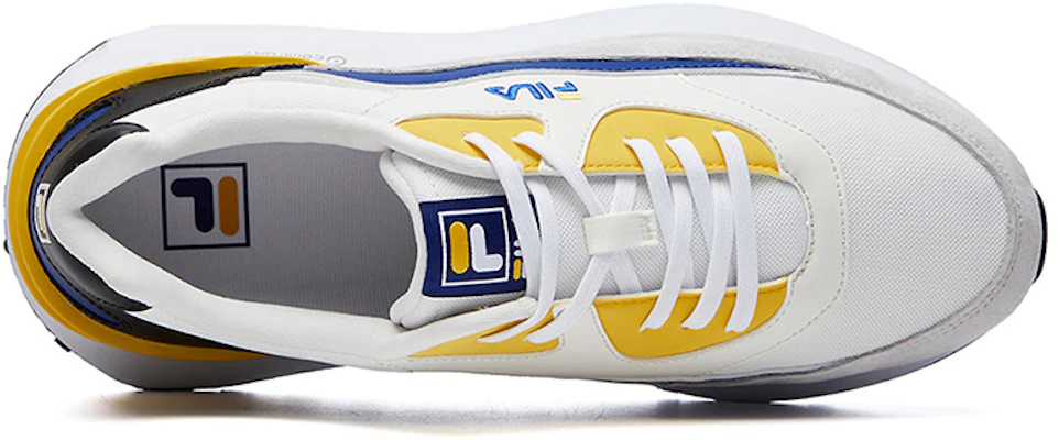 FILA Jogger Basse Bianco/Grigio/Giallo F12M111113FWN Shop FILA Jogger Basse Bianco/Grigio/Giallo F12M111113FWN