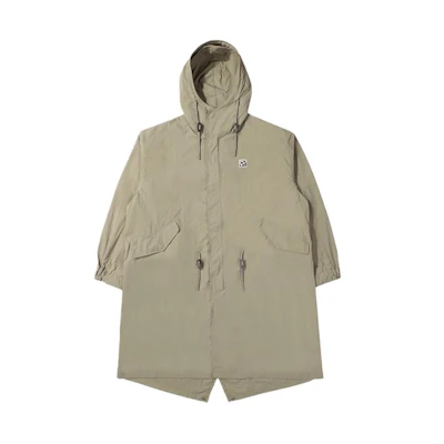 FILA Khaki Long Sleeve Zip-Up Hooded Jacket with Solid Color Design FS2JKE2E11X-EGY
