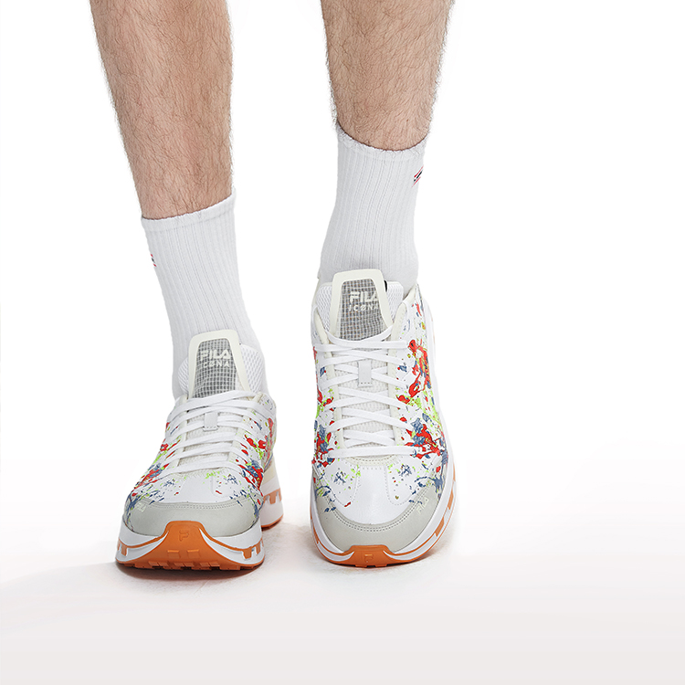 Details for FILA KMシューズ 白マルチ (FILA KM shu-zu shiro maruchi) F12M233113FWC