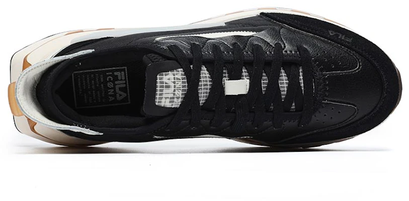 FILA KMシューズ ブラック/ホワイト F12M233113FBG Lookbook FILA KMシューズ ブラック/ホワイト F12M233113FBG