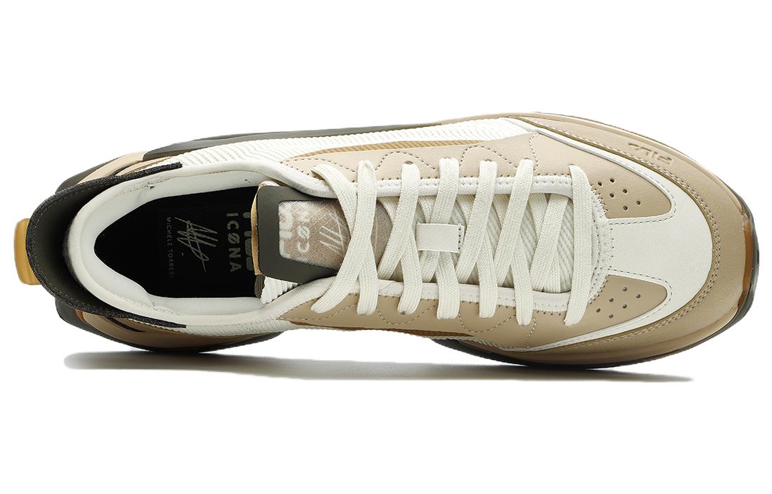 Order FILA KM アスレチックシューズ 白/ベージュ/緑 F12M333103FBP