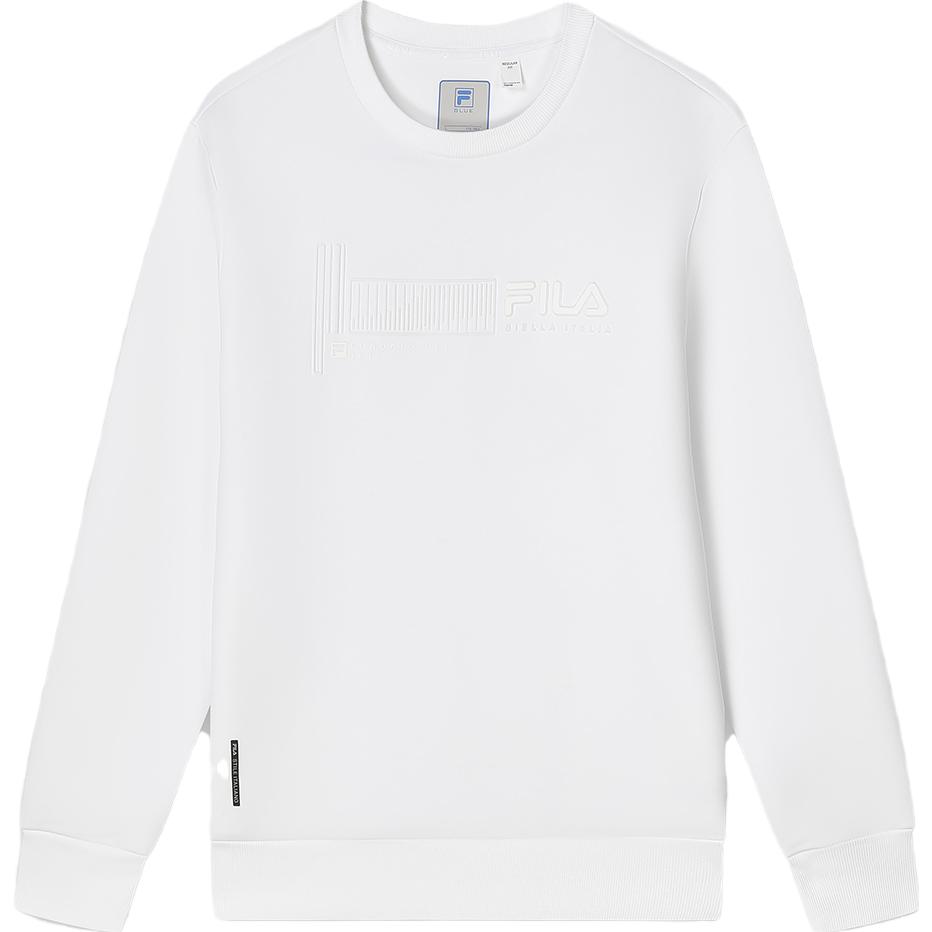 FILA Knit Crewneck Anti-Bacterial Winter Sweatshirt Jade White F11M342203FWT