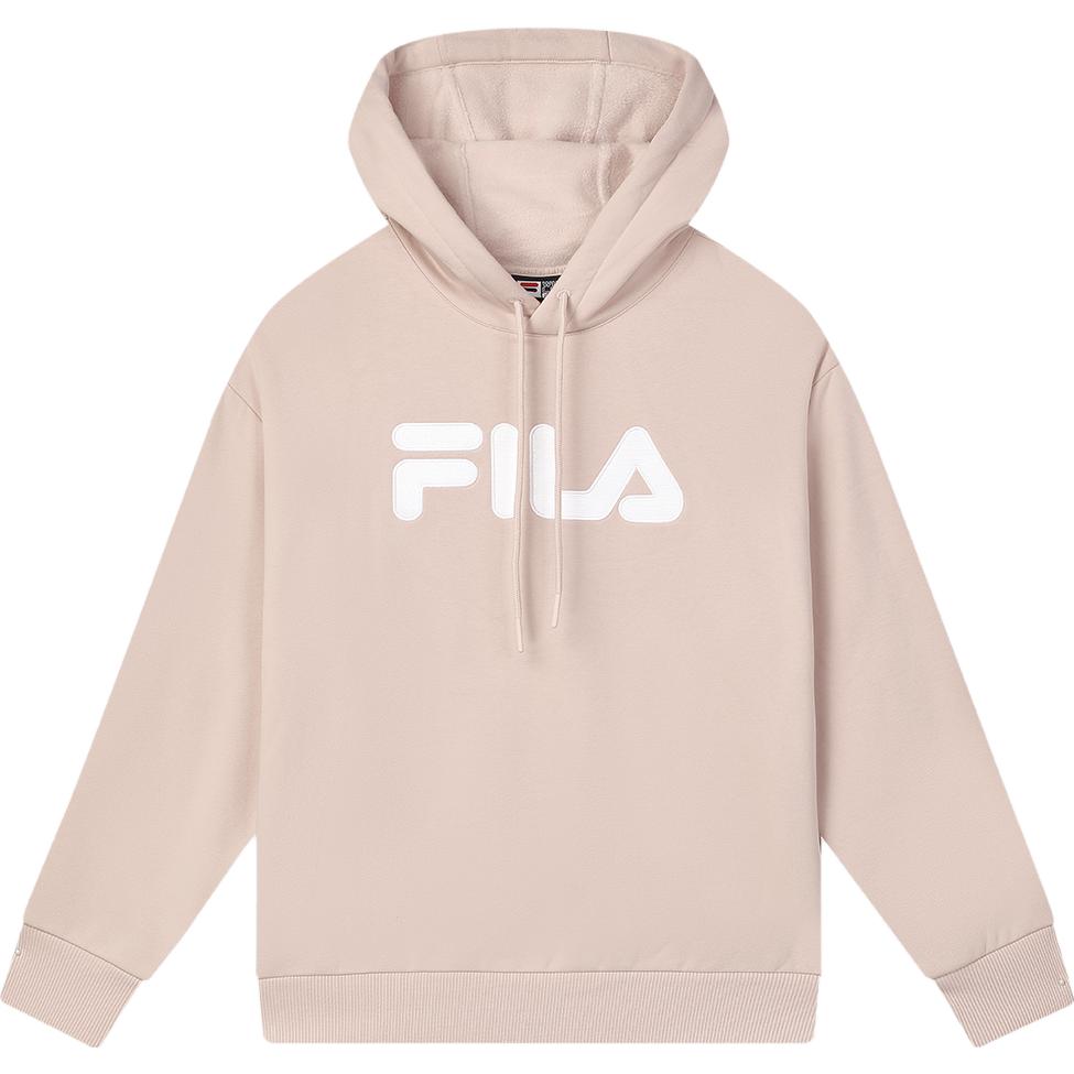 FILA Knit Hoodie Unisex Casual Oversized Solid Color - Longling Pink F51U348297F-LP