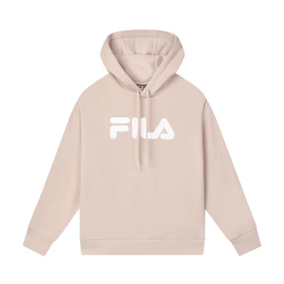 FILA Knit Hoodie Unisex Casual Oversized Solid Color - Longling Pink F51U348297F-LP