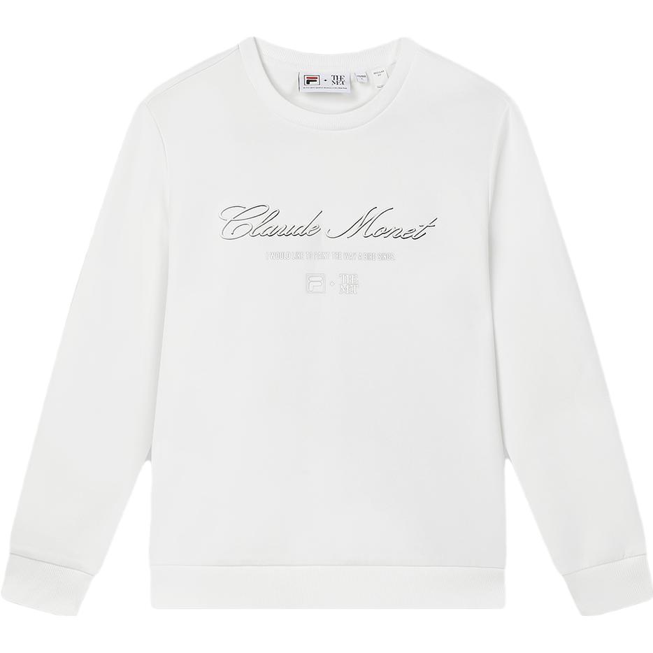 FILA Knit Pullover Casual Sweatshirt Cloud White - Fall Edition F11M348203F-WT