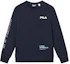 Order FILA 針織圓領長袖運動衫 - 傳奇藍 F51M349213ANV