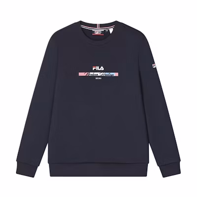 FILA Knit Pullover Sweatshirt - Business Casual in Legendary Blue F11M411214F-NV