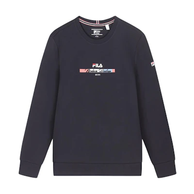 FILA Knit Pullover Sweatshirt Casual Commuter - Legend Blue F11M411213F-NV
