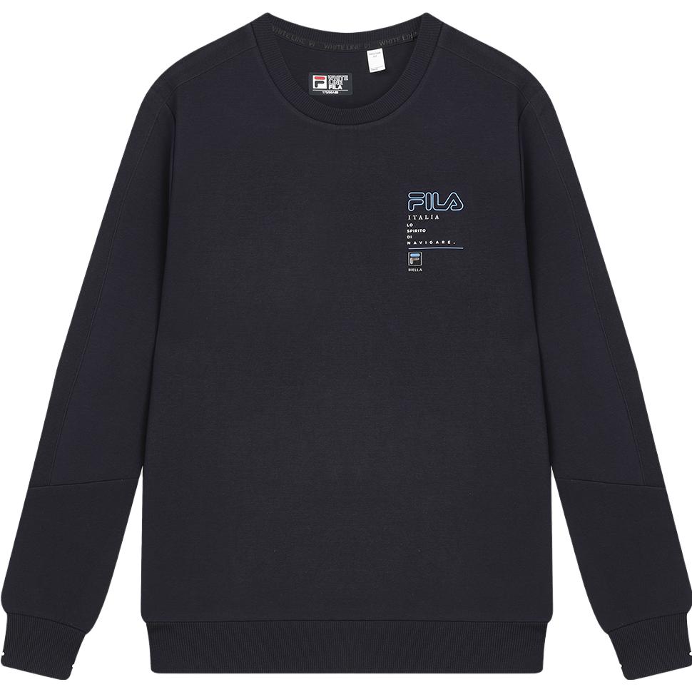 FILA Knit Pullover Sweatshirt Casual Unisex Basic - Legend Blue F51M347208A-NV