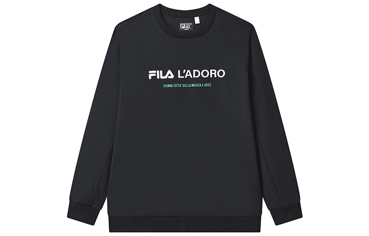 FILA Knit Pullover Sweatshirt Letter Print - Legendary Blue F11M238202F-NV