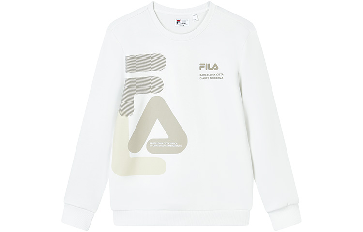 Order FILA 針織字母Logo印花上衣 - 雲蘑菇白 F11M319214F-WT