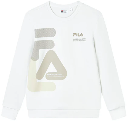 FILA 針織字母Logo印花上衣 - 雲蘑菇白 F11M319214F-WT Order FILA 針織字母Logo印花上衣 - 雲蘑菇白 F11M319214F-WT