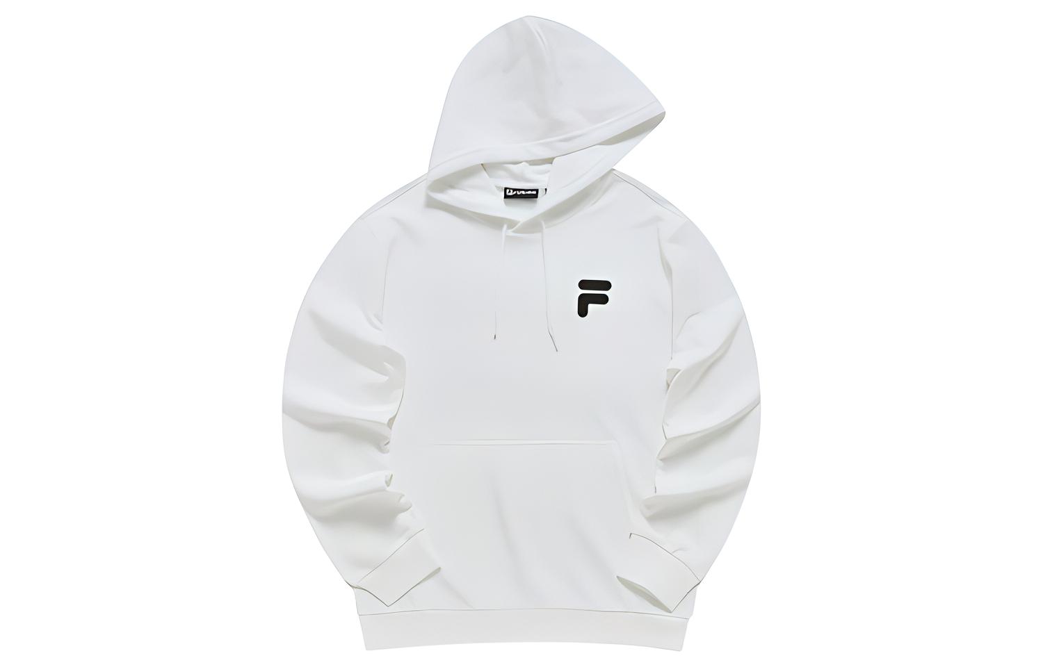 FILA Knit Sweatshirt with Back Letter Print in Standard White T11M241207FWT