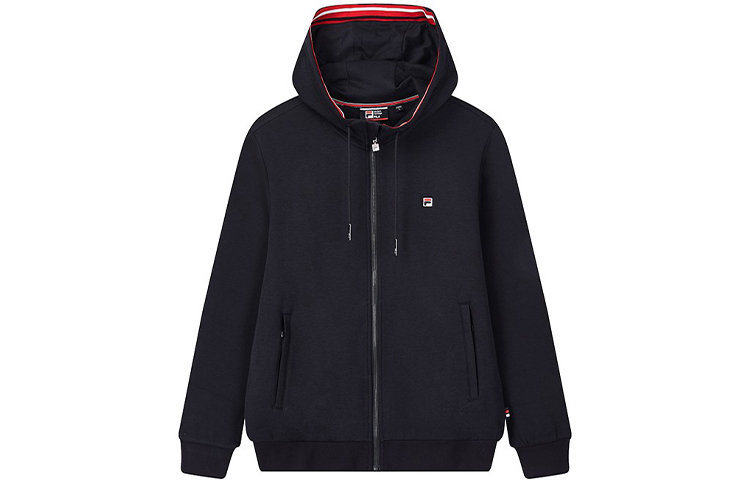FILA Knitted Hoodie Jacket in Legendary Blue F11M011509F