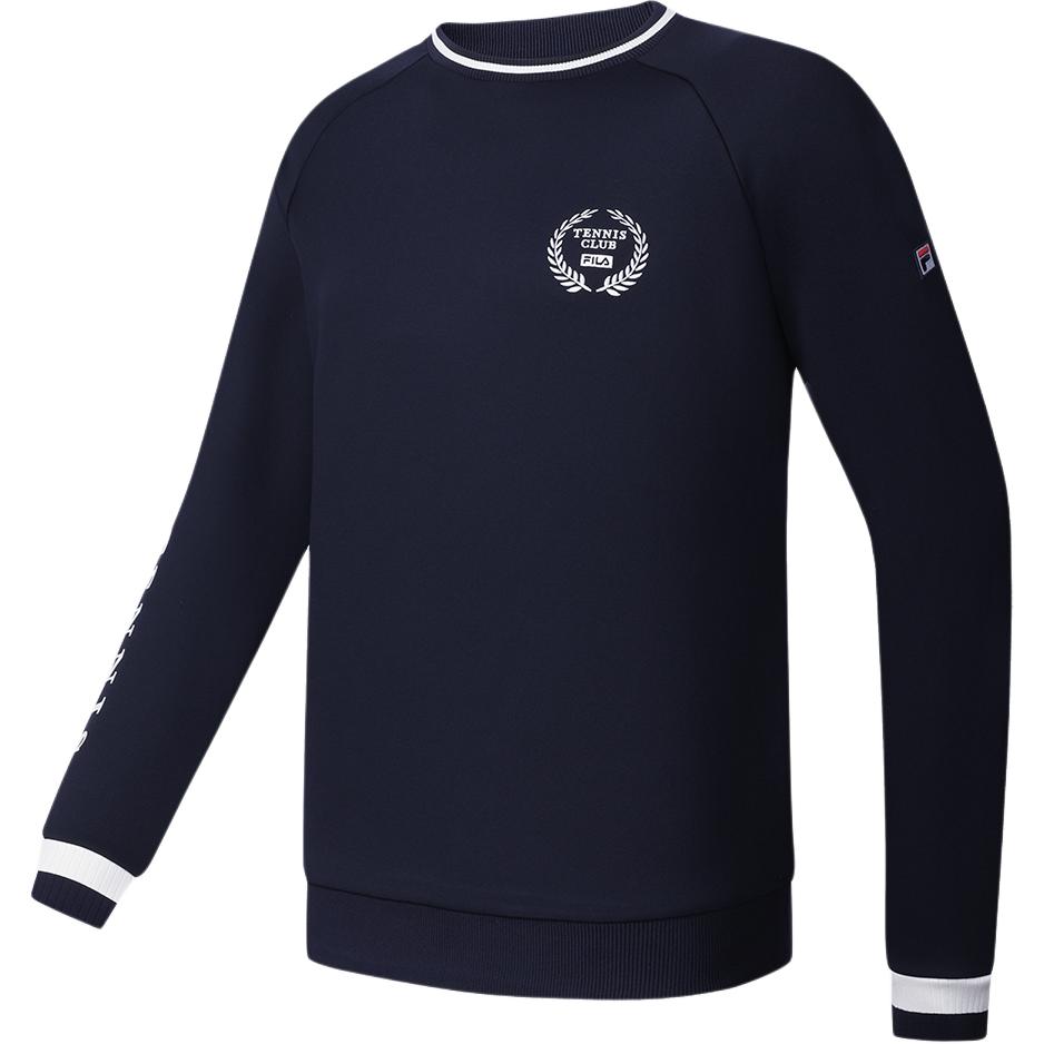 FILA Knitted Pullover Casual Crewneck Sweatshirt Legendary Blue A11M413205F-NV