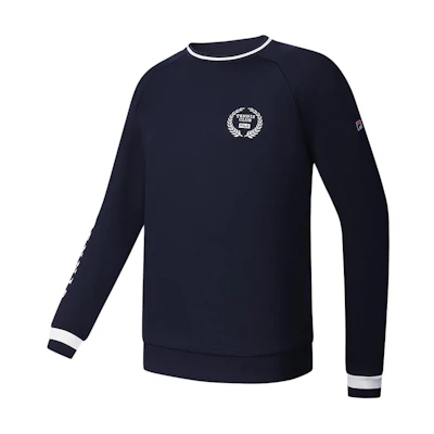 FILA Knitted Pullover Casual Crewneck Sweatshirt Legendary Blue A11M413205F-NV