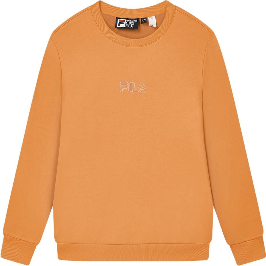FILA Knitted Pullover Fashion Casual Sweatshirt in Jam Orange F11M348208F-OR