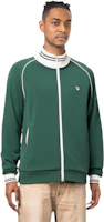Shop FILA Knitted Tennis Jacket in Basil Green with Stand Collar A11M413503F-GN