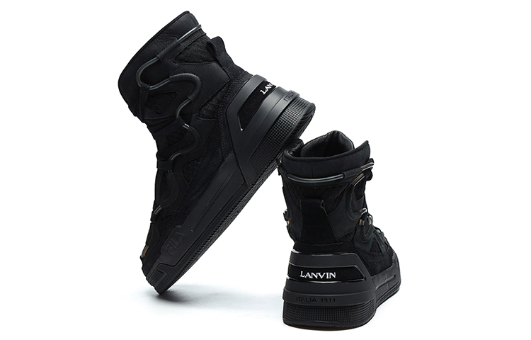 FILA Lanvin High-Top Sneaker 'Velvet Black' 圖 4