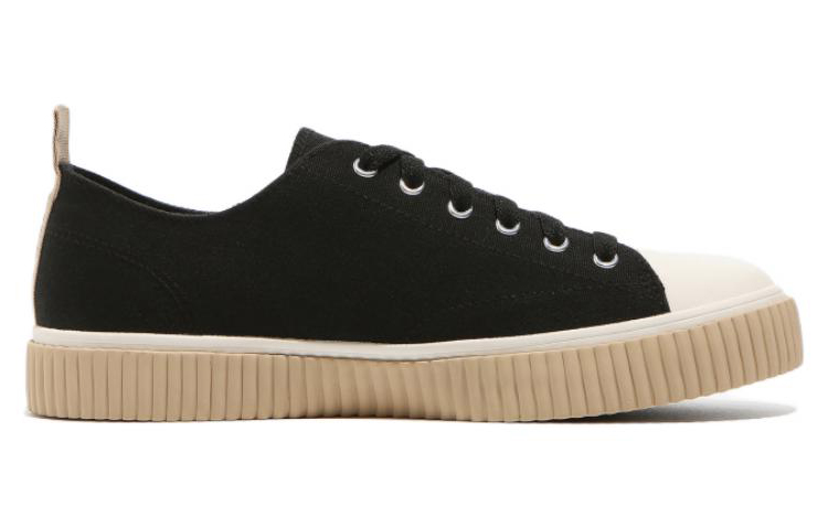 FILA Layer Low Top Stylish Casual Skate Shoes Unisex Black Korean Version 'Black Cream' 圖 2