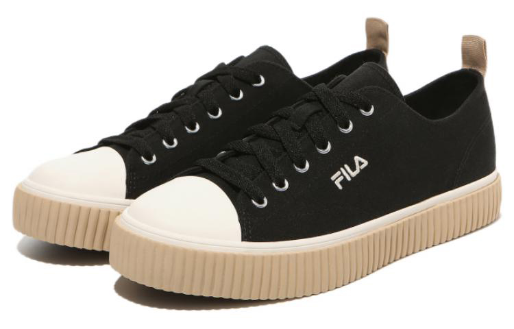 FILA Layer Low Top Stylish Casual Skate Shoes Unisex Black Korean Version 'Black Cream' 圖 3