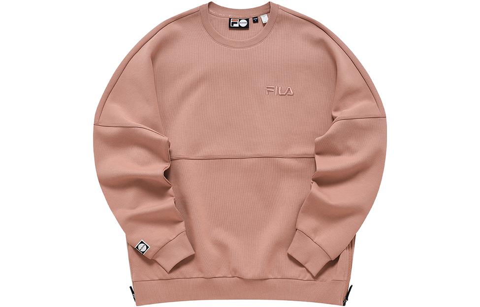 FILA Letter Logo Crewneck Sweatshirt Unisex in Terracotta T11U116205A-PC