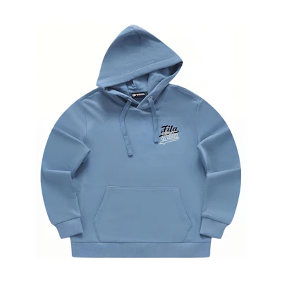 FILA Letter Logo Print Hoodie - Modish Blue T11M342209F-BU