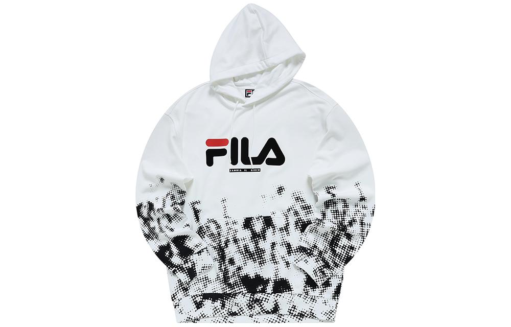 FILA Letter Logo Print Hoodie White T11M145203F-WT