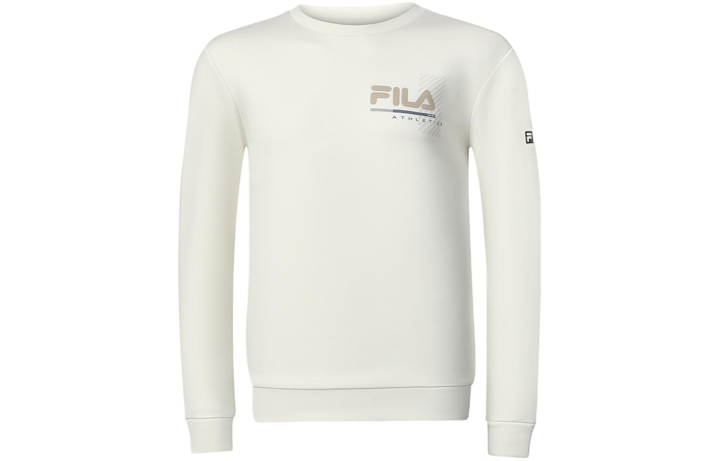 FILA Letter Logo Printed Crewneck Sweatshirt Men’s Birch Gray A11M411205A-GY