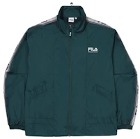 FILA Letter Logo Zip-Up Retro Track Jacket Unisex Green FS2JKF2115X-PIG FILA Letter Logo Zip-Up Retro Track Jacket Unisex Green FS2JKF2115X-PIG