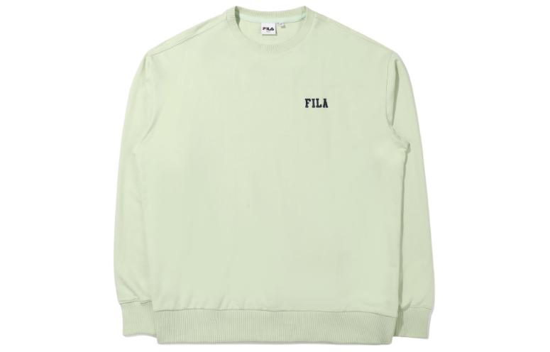 FILA Letter Print Crewneck Long-Sleeve Sweatshirt Unisex Green FS2POE1111X-LGN