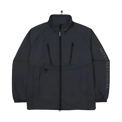 FILA Letter Print High-Neck Zip Jacket Unisex - Cool Gray FS2JKF3131X-CGR